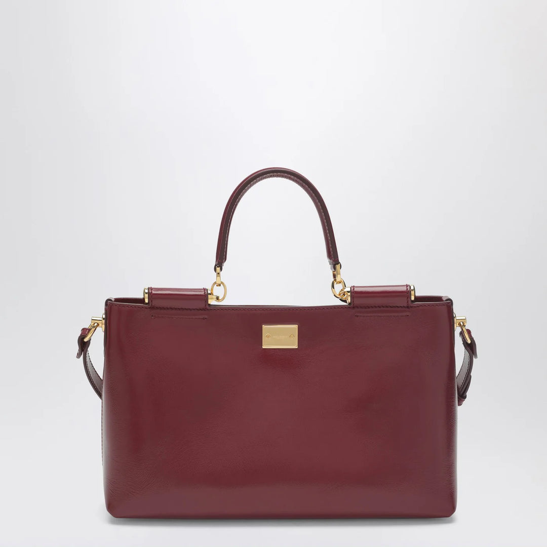 Dolce&amp;Gabbana - Vittoria handbag in dark red leather
