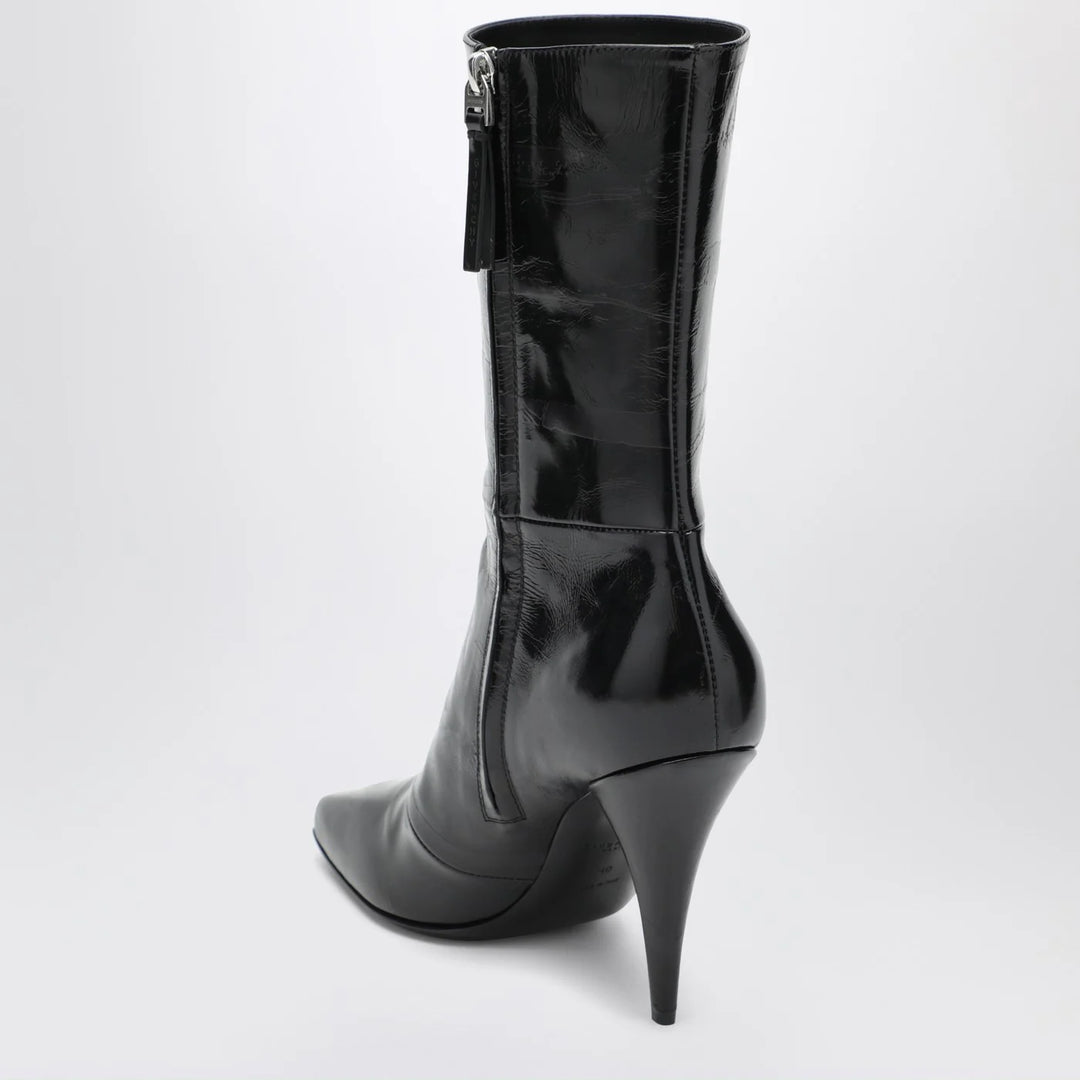Givenchy - Black Sliced Square GIVENCHY Tape ankle boots