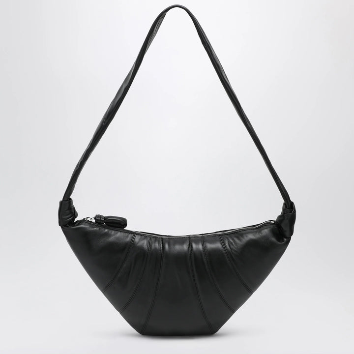 LEMAIRE - Medium Croissant bag in black leather