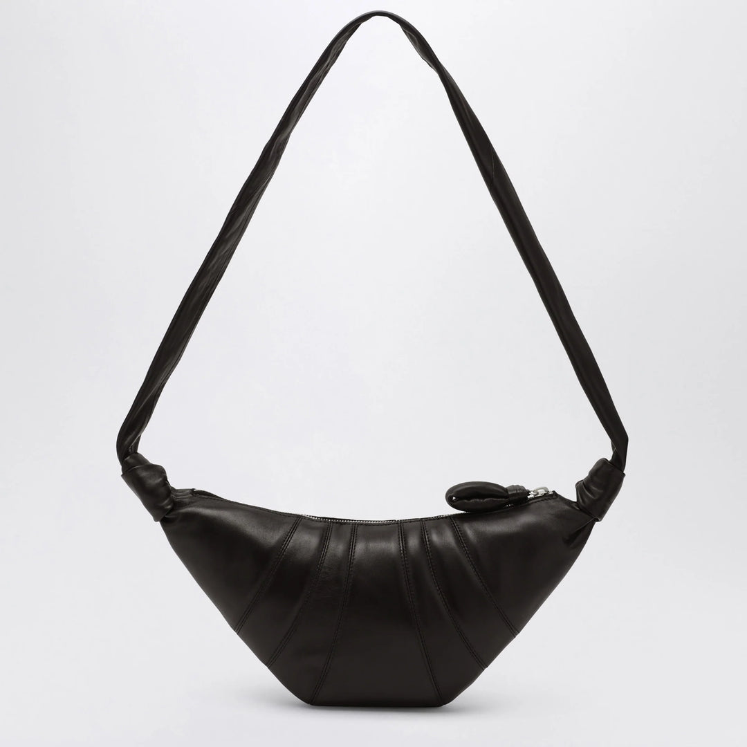 LEMAIRE - Small Croissant bag in black leather