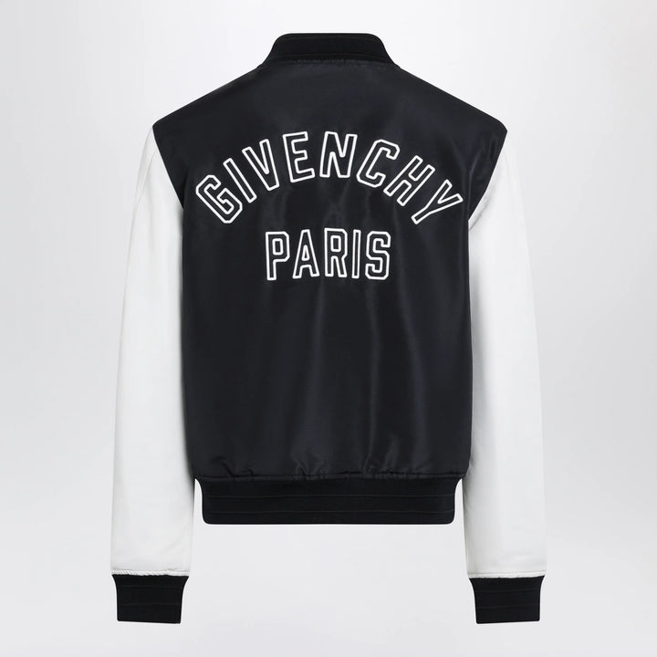 Givenchy - Navy/White Satin Varsity Jacket