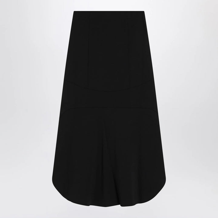 Givenchy - Black Milan stitch skirt with buttons