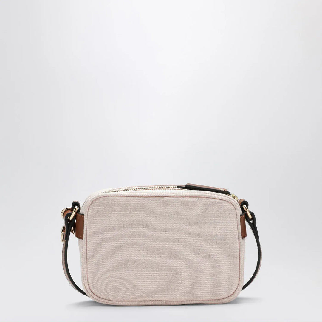 Chloé - Petal pink crossbody bag with logo embroidery