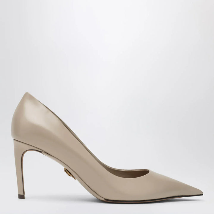 Dolce&amp;Gabbana - Beige calfskin décolleté devotion