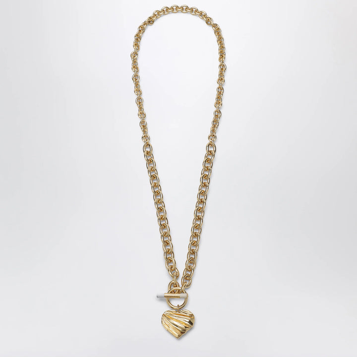 Chloé - Gold/Ivory heart chain necklace
