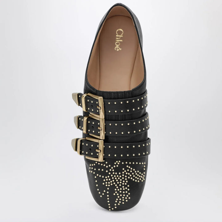 Chloé - Black Susanna Flat Shoe Brand Apparel &amp; Accessories