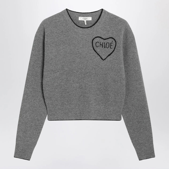Chloé - Gray wool and cashmere sweater