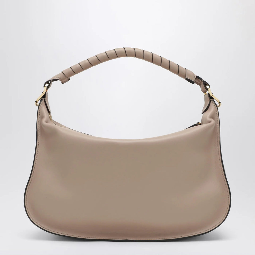 Chloé - Small Marcie Wood Smoke leather bag