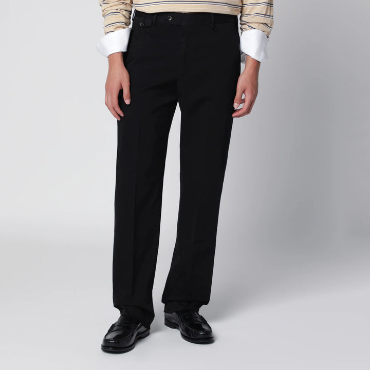 PT Torino - Black Cotton Trousers