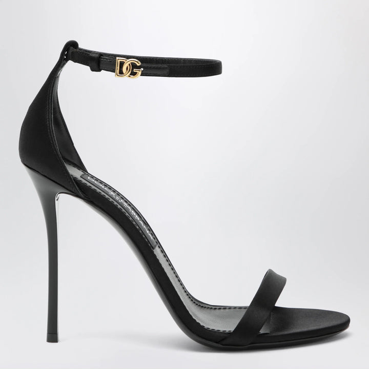 Dolce&amp;Gabbana - Keira sandal in black satin