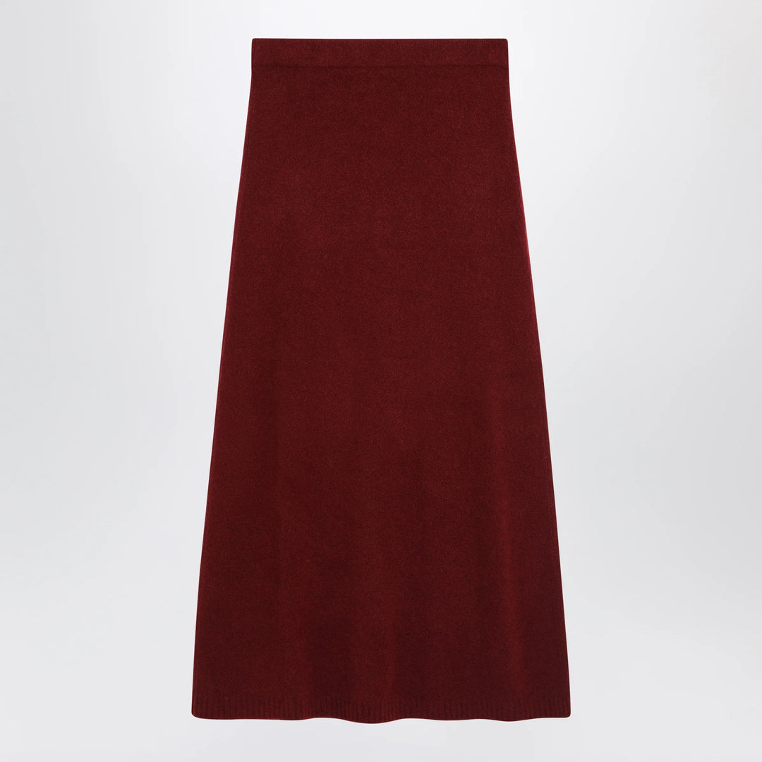 Max Mara - Raspberry skirt in stretch cashmere knit