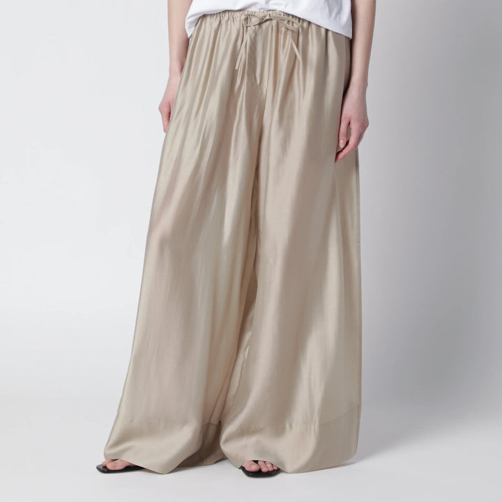 Entire Studios - Vento wide-leg trousers in champagne color