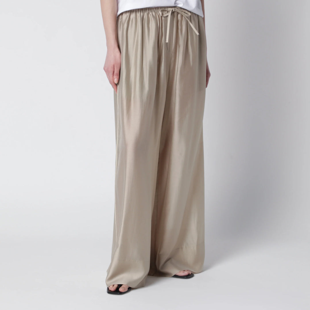 Entire Studios - Vento wide-leg trousers in champagne color