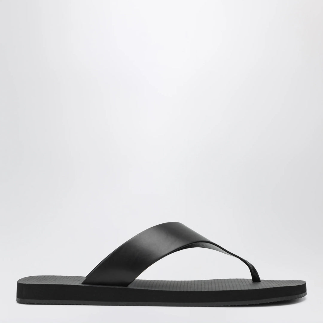 The Row - Dune Ginza classic leather sandal black