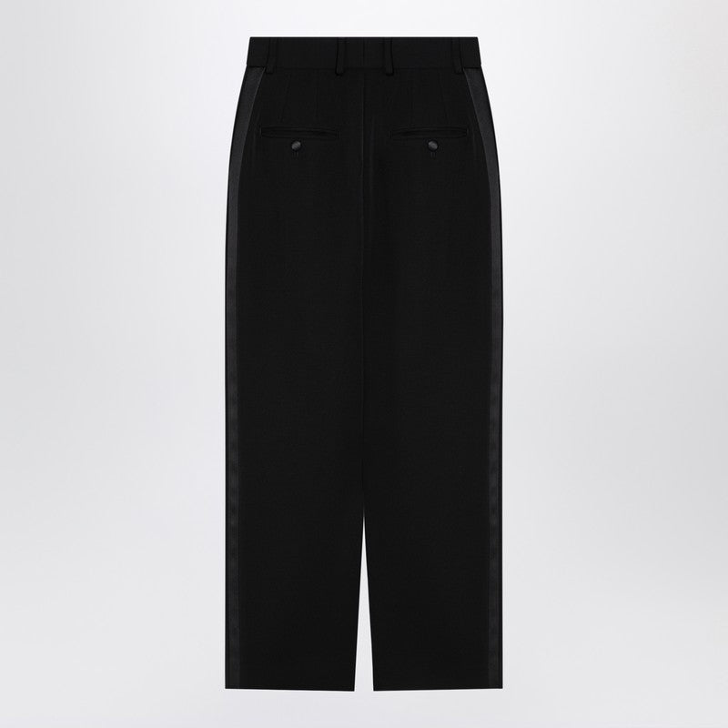 Dolce & Gabbana Dolce&Gabbana Black gabardine wool pencil skirt