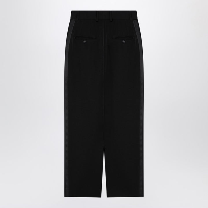 Dolce & Gabbana Dolce&Gabbana Black gabardine wool pencil skirt