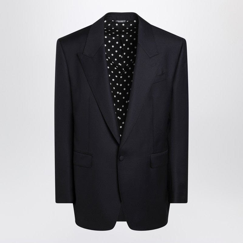 Coats & Jackets Dolce&Gabbana - Dark navy wool single-breasted jacket - 50 IT Brand