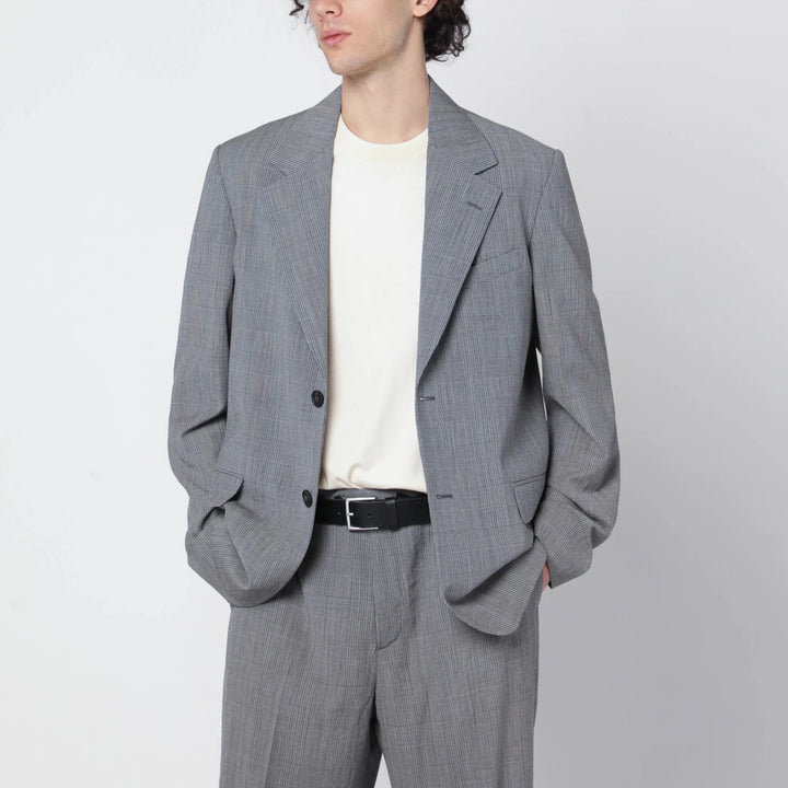 Golden Goose - Grey single-breasted Prince of Wales jacket
