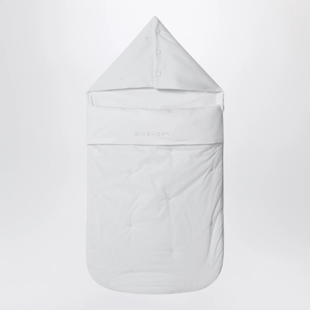 Givenchy - White sleeping bag with embroidered logo