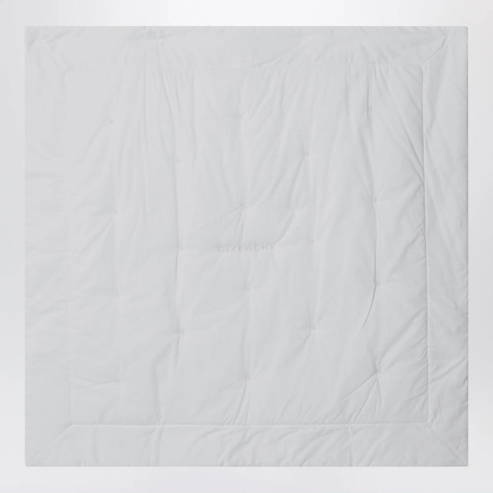 Givenchy - White blanket with teddy bear embroidery