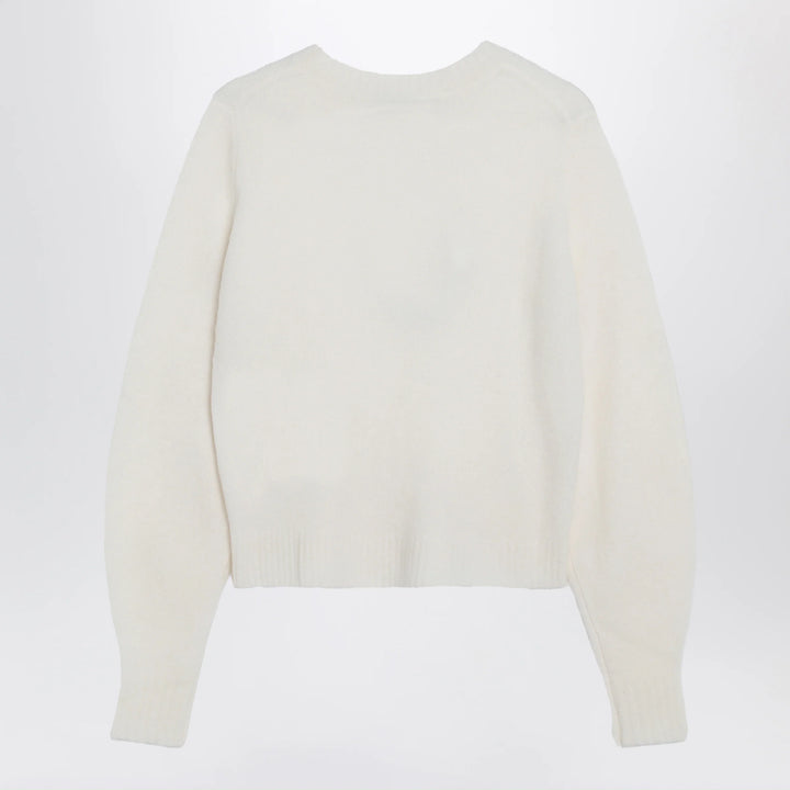Max Mara - Ivory sweater in stretch cashmere knit