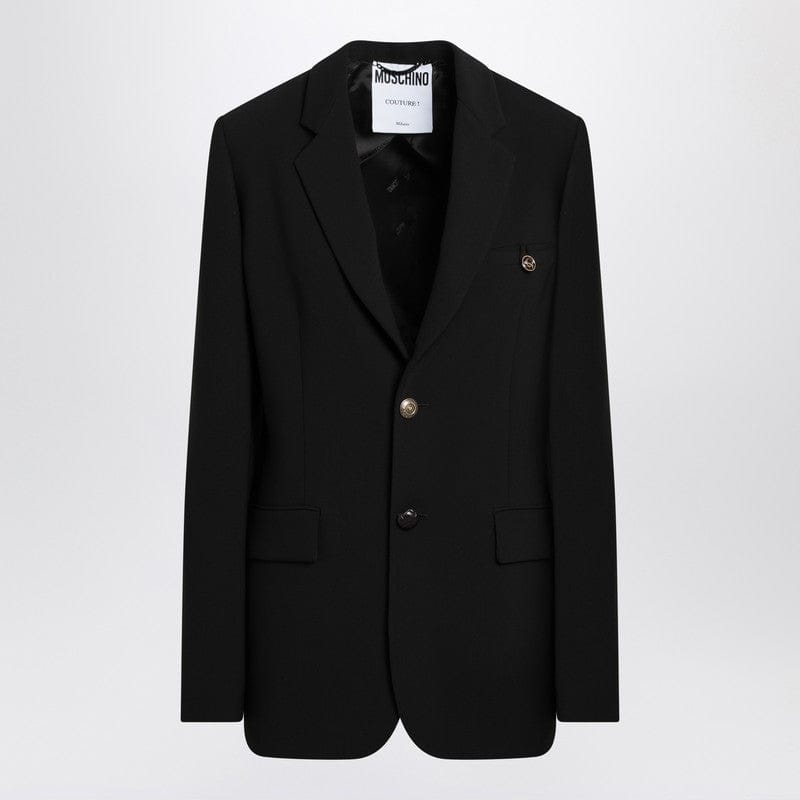 Coats & Jackets Moschino - Black single-breasted jacket - 40 IT Brand