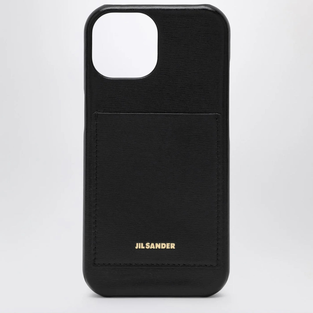 Jil Sander - Black iPhone 15 Pro cover with logo
