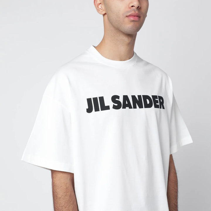 Jil Sander - White boxy T-shirt with logo