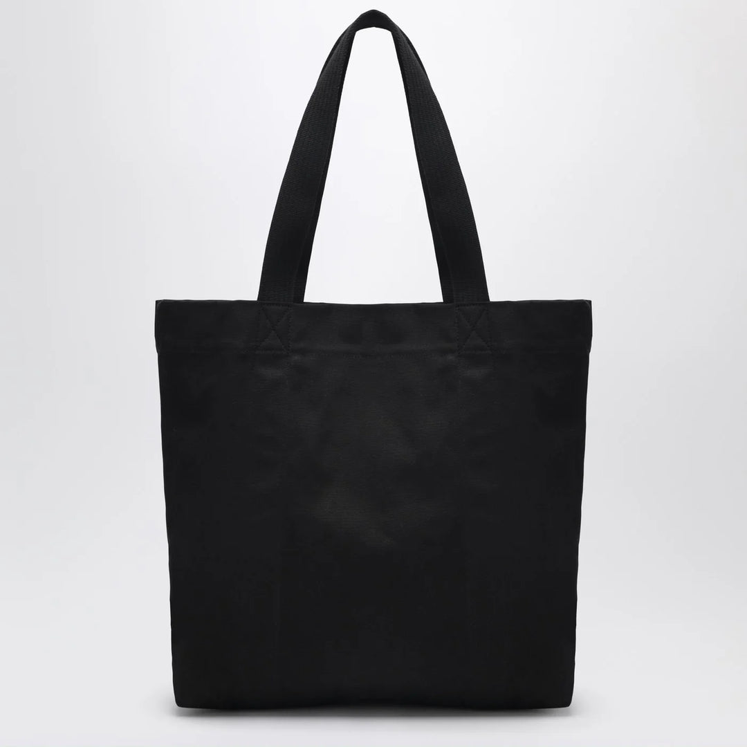 adidas Y-3 - Black canvas bag with logo print