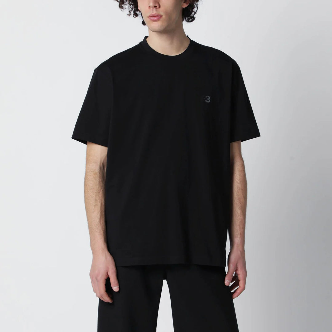 adidas Y-3 - Black T-shirt with logo