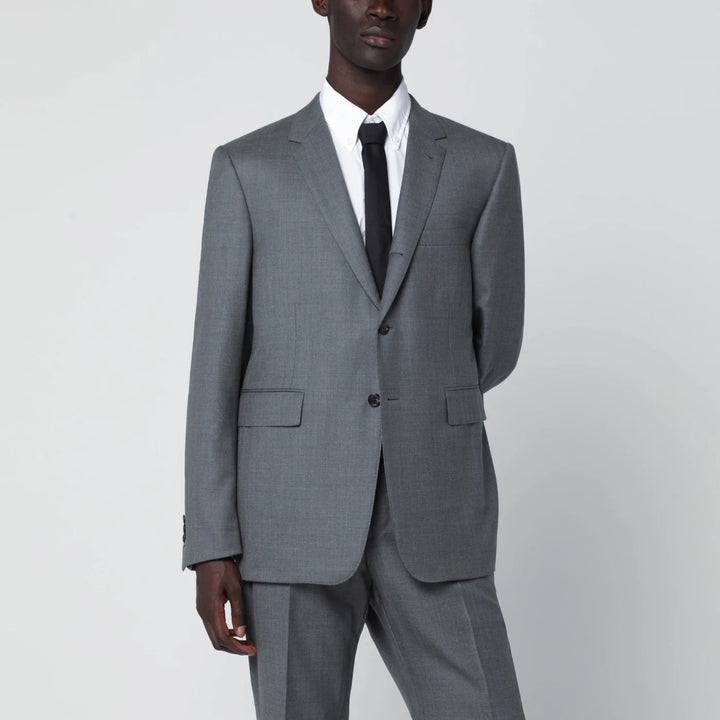 Thom Browne - Grey single-breasted wool jacket