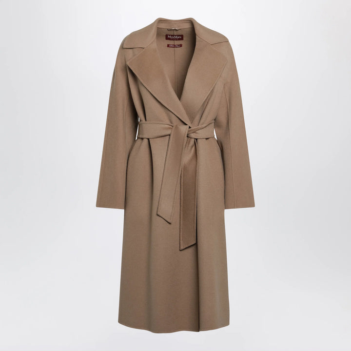 Max Mara Studio - Camel belted coat in wool blend