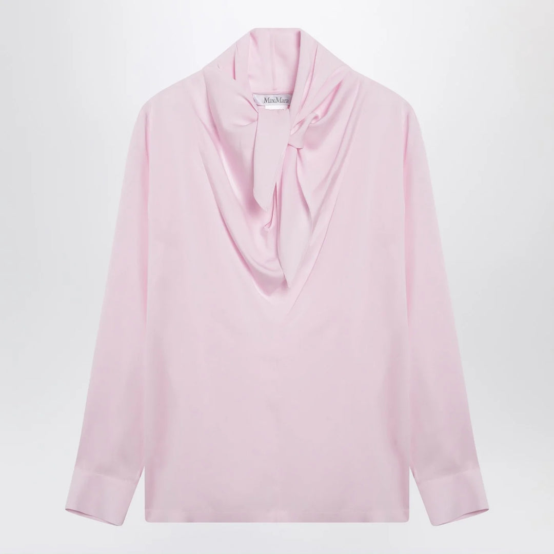 Max Mara - Pink blouse in silk charmeuse