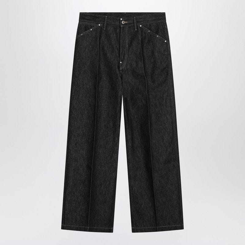 Pants LEMAIRE - Slate-colored jeans with studs - 46 IT Brand