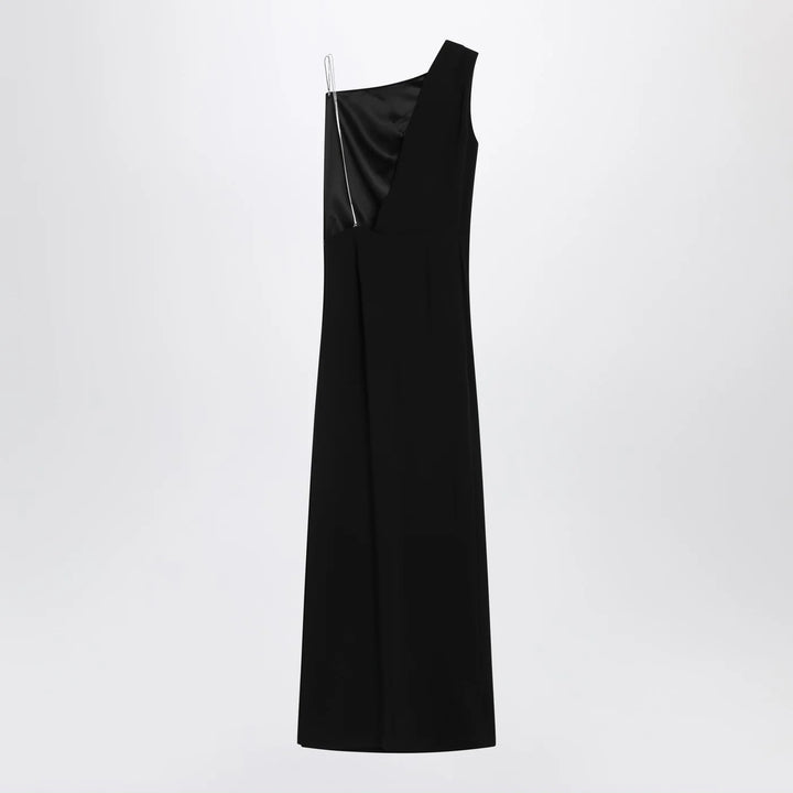 Max Mara Pianoforte - Long black cady bustier dress