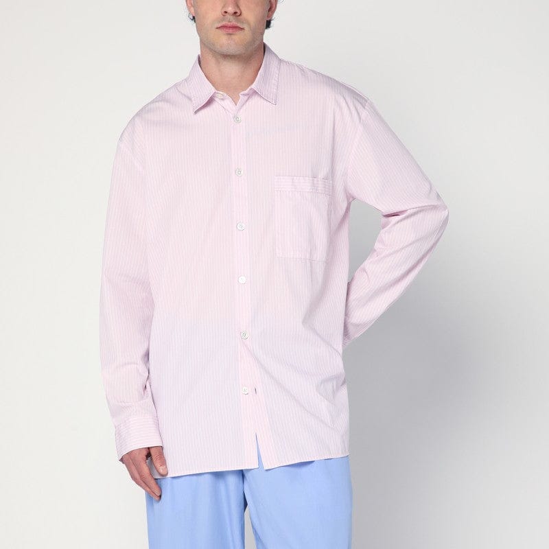 Underwear Tekla - Pink striped pyjama shirt - L Brand
