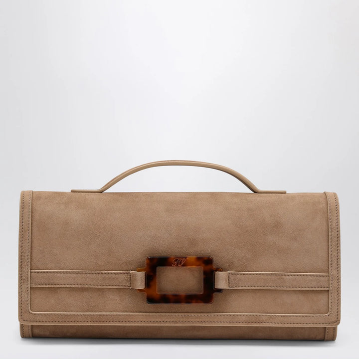 ROGER VIVIER - Belle Vivier Clutch in suede