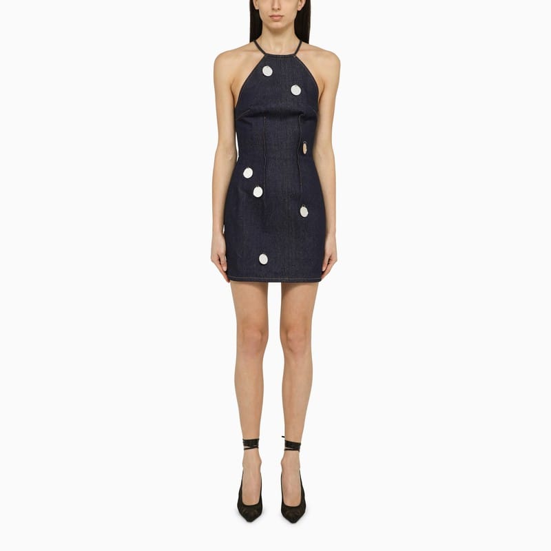 Dresses David Koma - Blue denim mini dress with mirrors - 6 UK Brand
