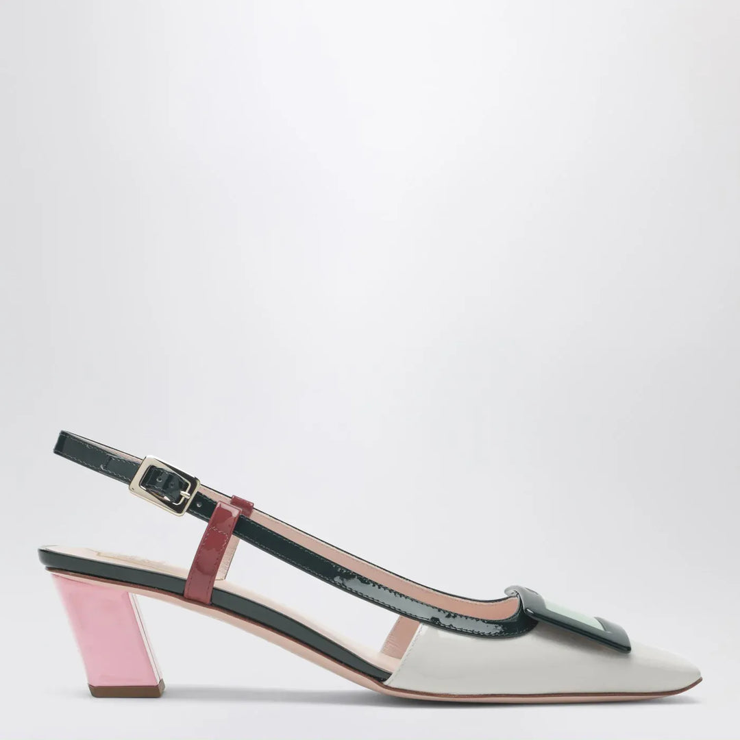 ROGER VIVIER - Belle Vivier multicolour patent leather slingback Brand Apparel &amp; Accessories 36 IT