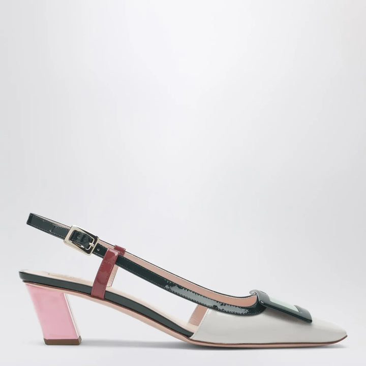 ROGER VIVIER - Belle Vivier multicolour patent leather slingback Brand Apparel &amp; Accessories 36 IT