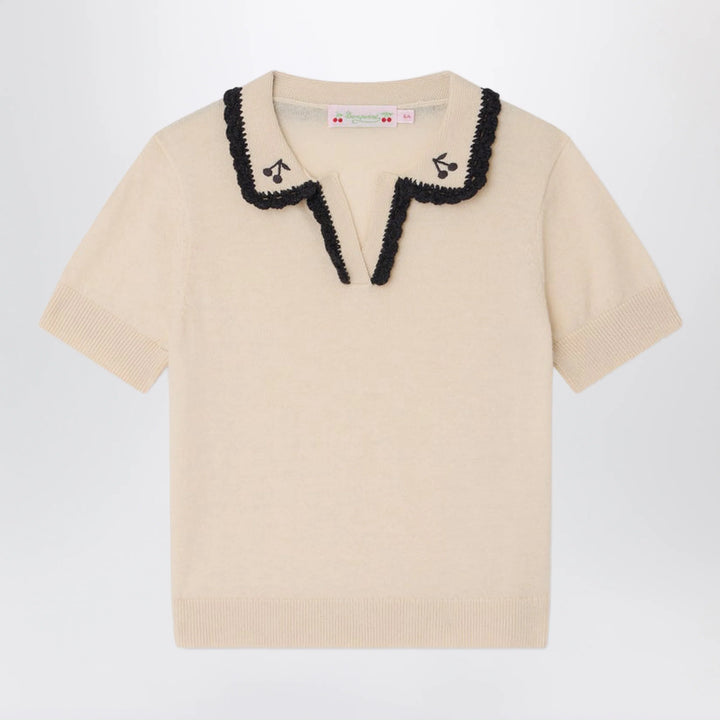 Bonpoint - Lisette écru wool and cotton blend sweater