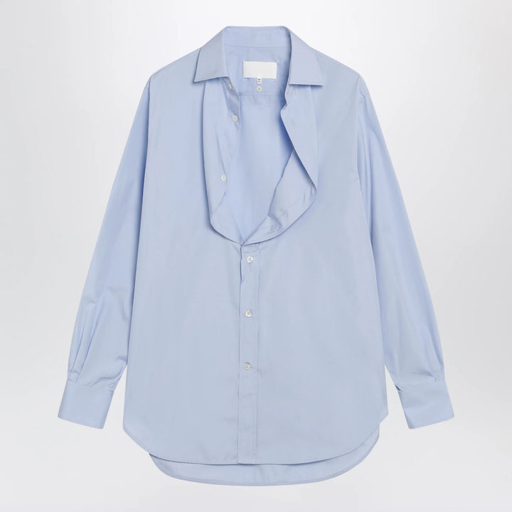 Maison Margiela - Light blue blouse with folded collar