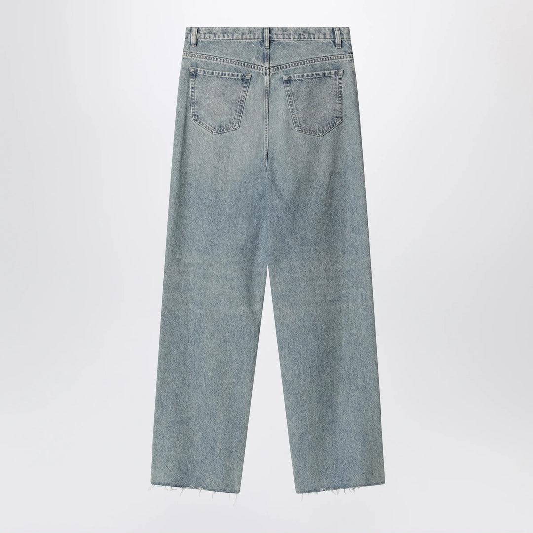 Maison Margiela - Wide-leg jeans in cotton in ice blue