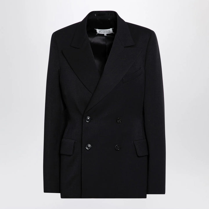 Maison Margiela - Black double-breasted jacket in wool