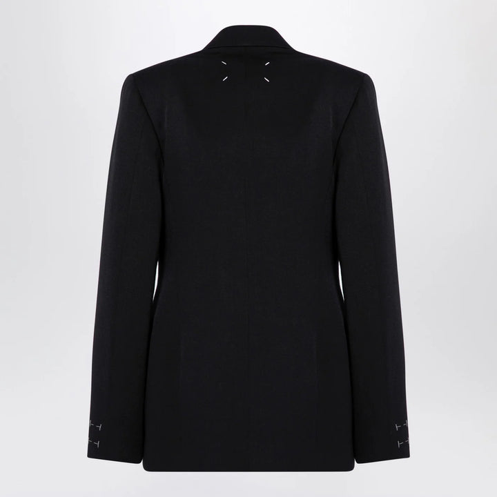 Maison Margiela - Black double-breasted jacket in wool