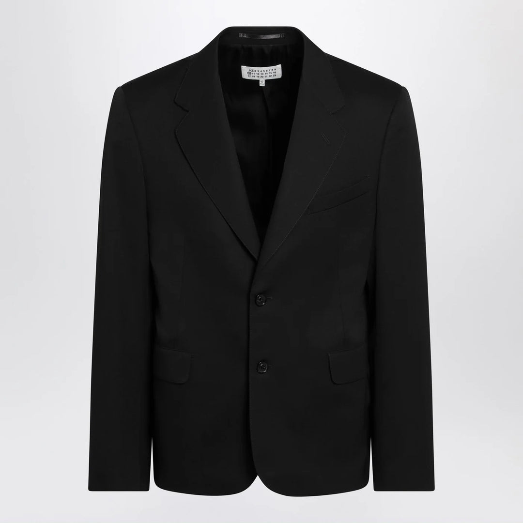 Maison Margiela - Black wool single-breasted jacket