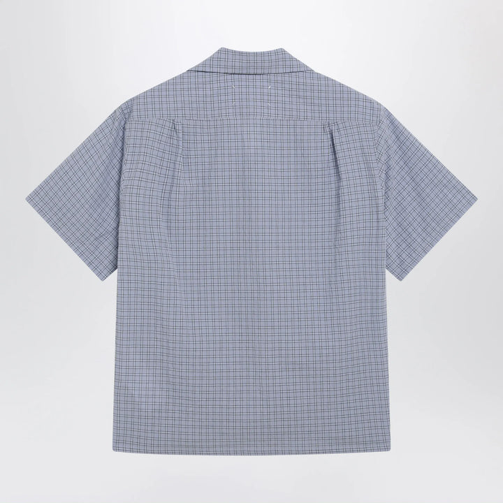 Maison Margiela - Light blue check bowling shirt