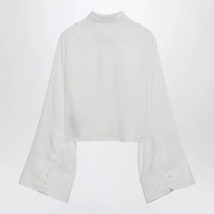 MM6 Maison Margiela - White shirt with all-over logo graphic