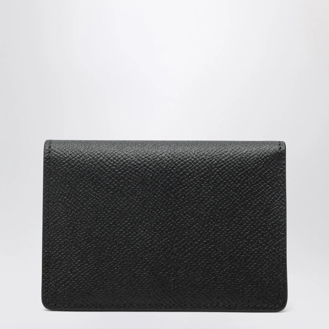 Maison Margiela - Black leather credit card holder