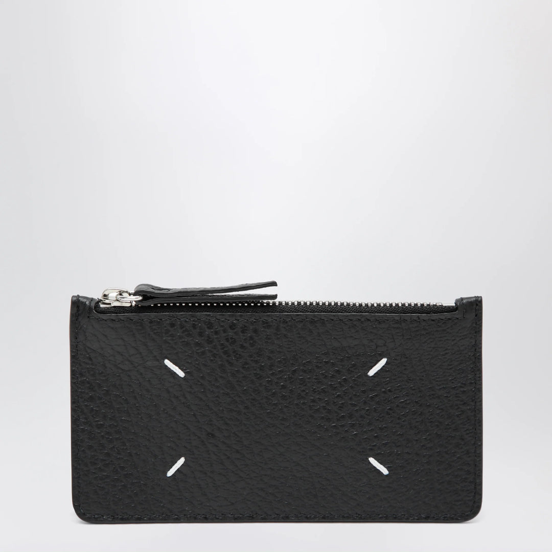 Maison Margiela - Black Four Stitches Zip Cardholder